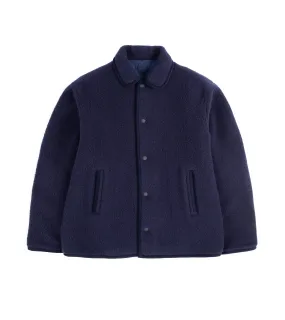 Doppiaa Aamarone Wool Mix Fleece Jacket: Navy