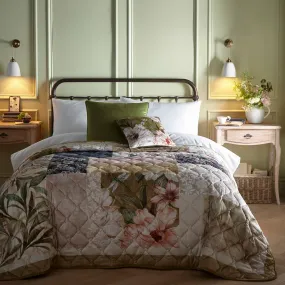 Elswyth Bedspread by Appletree Heritage in Green 200cm X 230cm