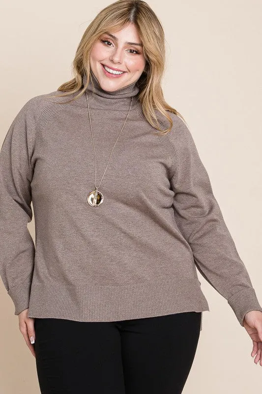 Emerald Turtleneck Solid Sweater