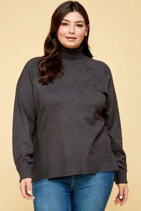 Emerald Turtleneck Solid Sweater