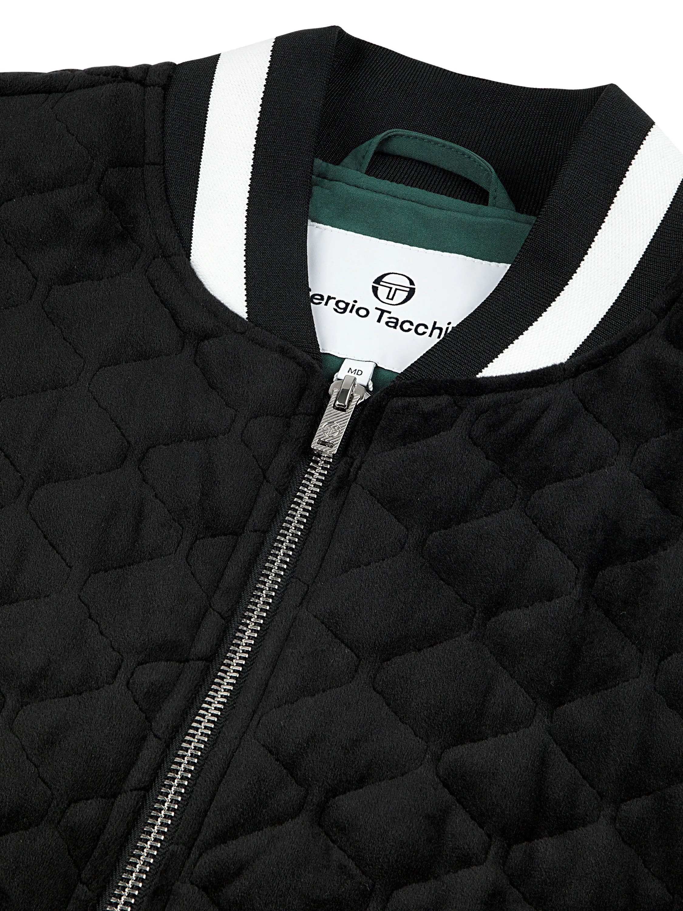 Fasano Quilted Velour Jacket- Black Beauty