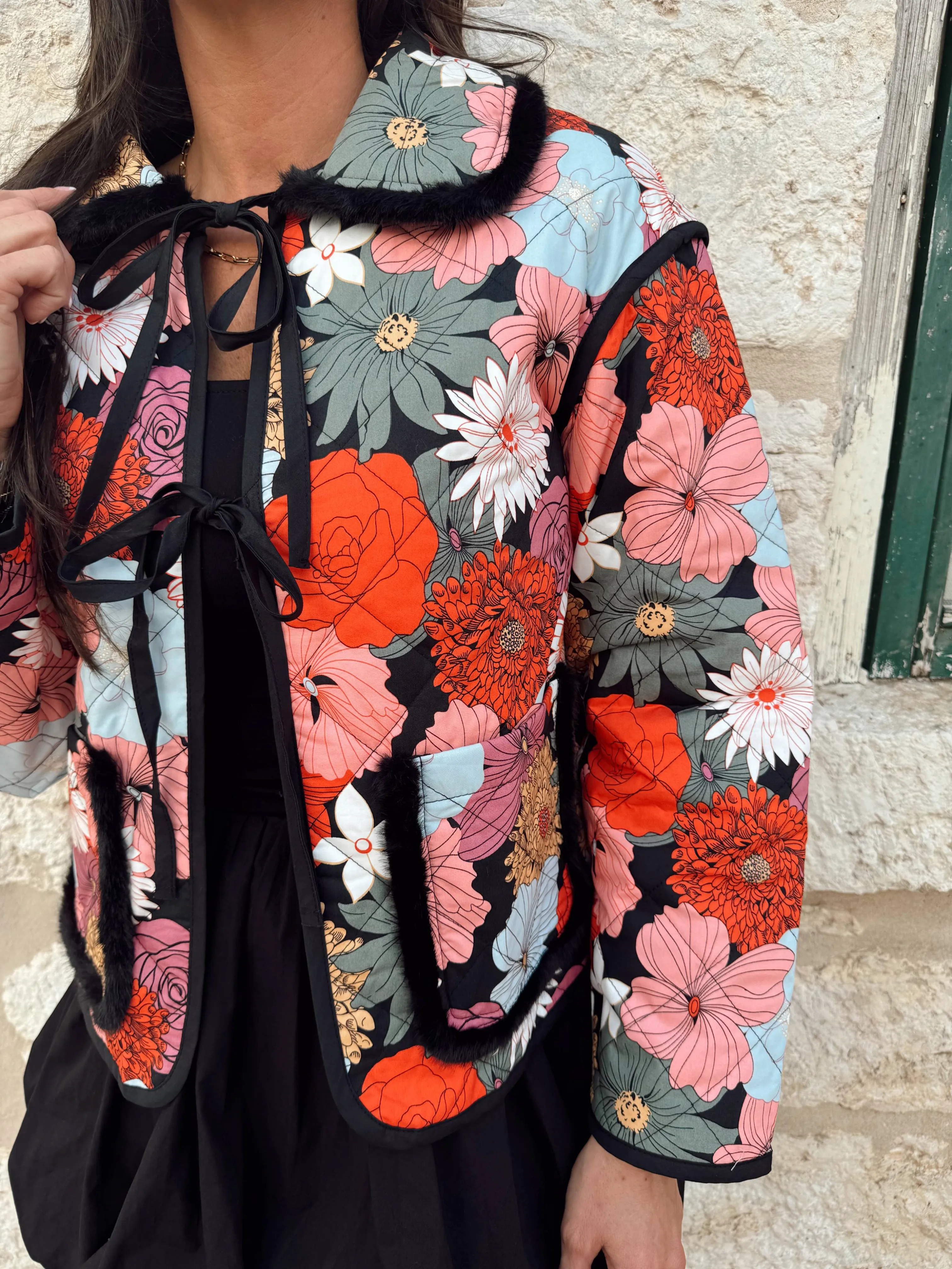 Francie Floral Quilted Jacket