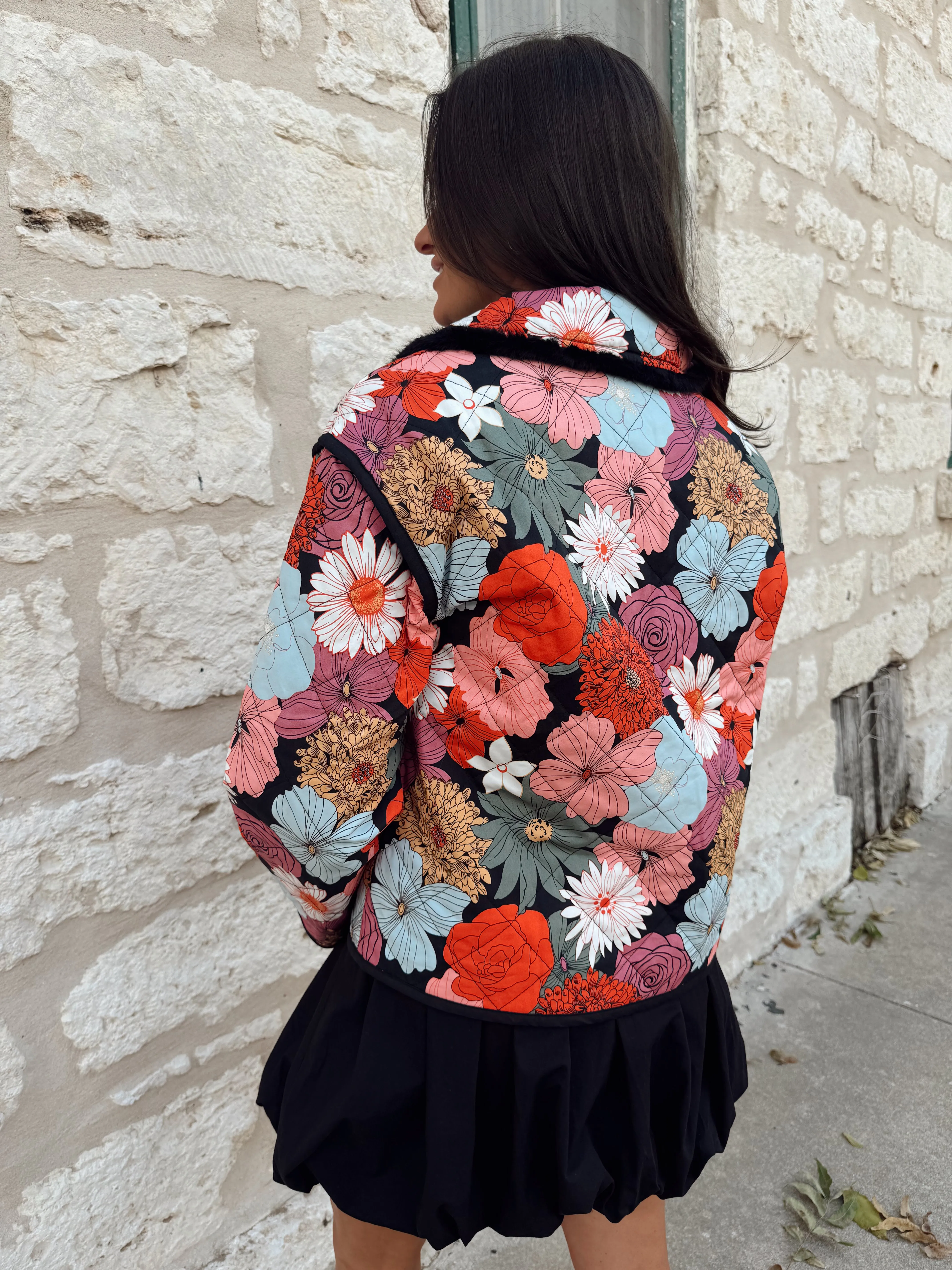 Francie Floral Quilted Jacket