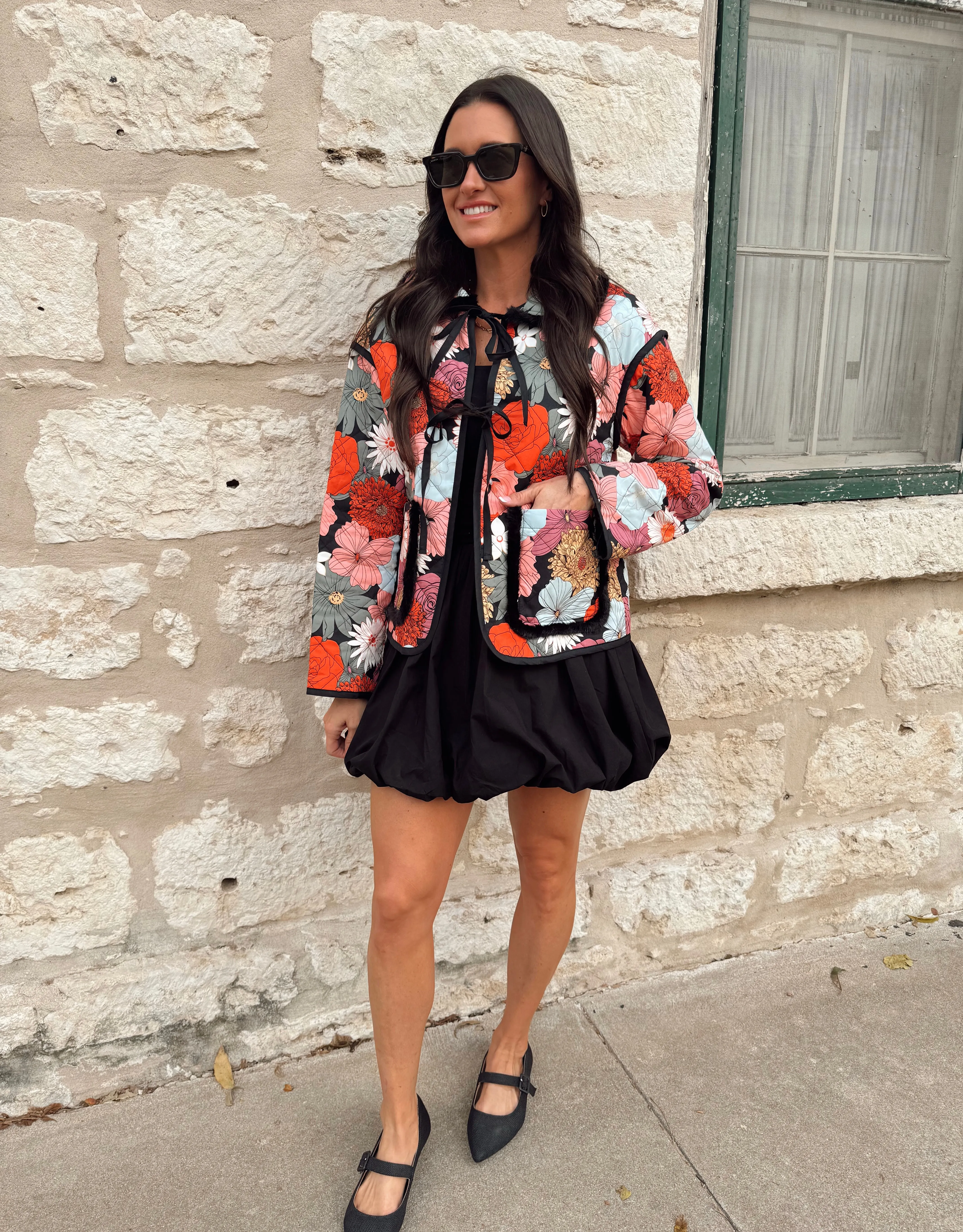 Francie Floral Quilted Jacket