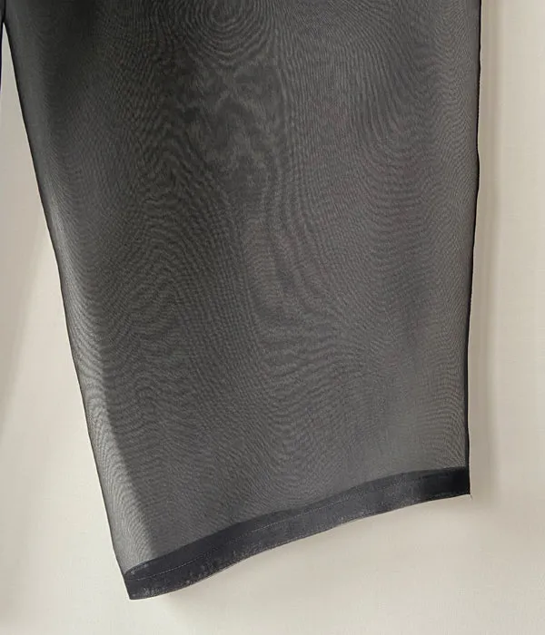 FUMIKA_UCHIDA/ORGANZA OVER PANTS(BLACK)