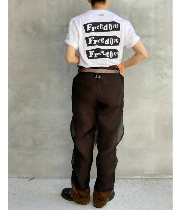 FUMIKA_UCHIDA/ORGANZA OVER PANTS(BLACK)