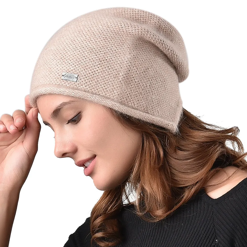 FURTALK  Women Winter  Slouchy Beanie Hats with Opeaning  Drop Shipping AD005