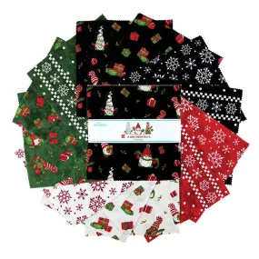 Gnome For Christmas Flannel 10 Inch Precuts