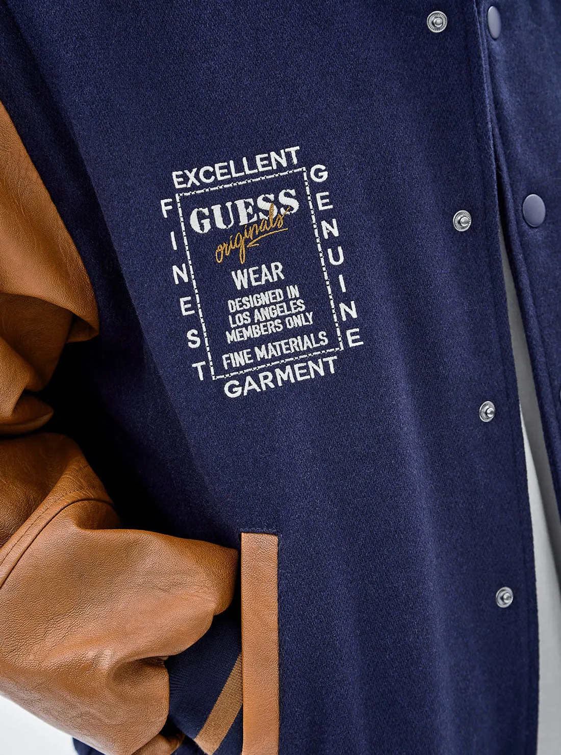 Guess Originals Blue Club Varsity Jacket