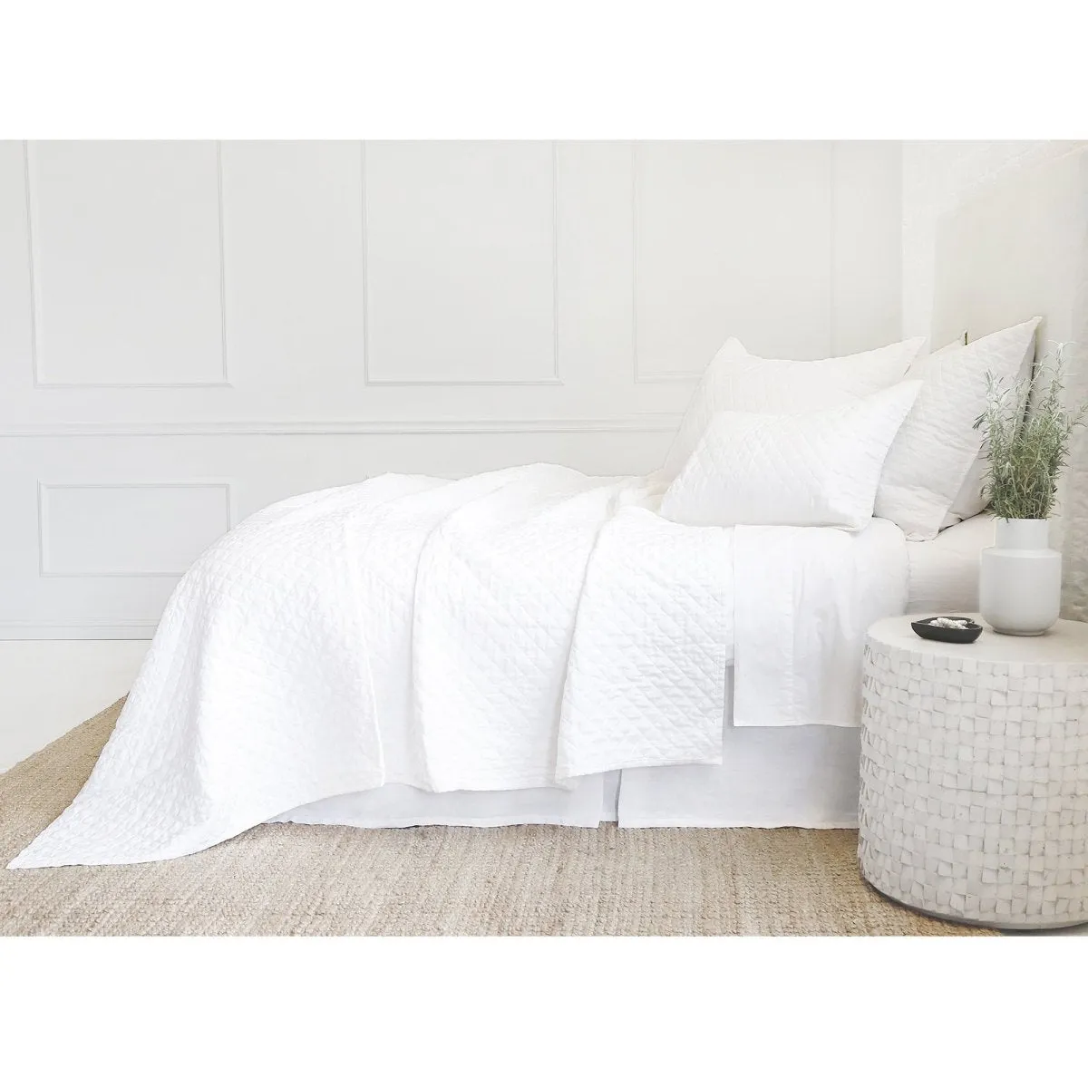 Hampton White Coverlet by Pom Pom at Home