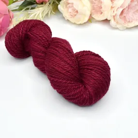 Hand Spun Tasmanian Merino Wool Chunky Yarn in Rubicon