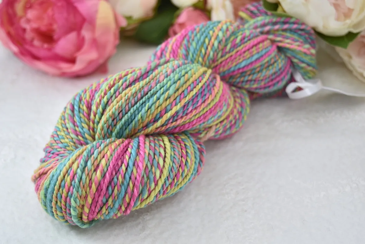 Hand Spun Tasmanian Merino Wool Chunky Yarn in Sunshine