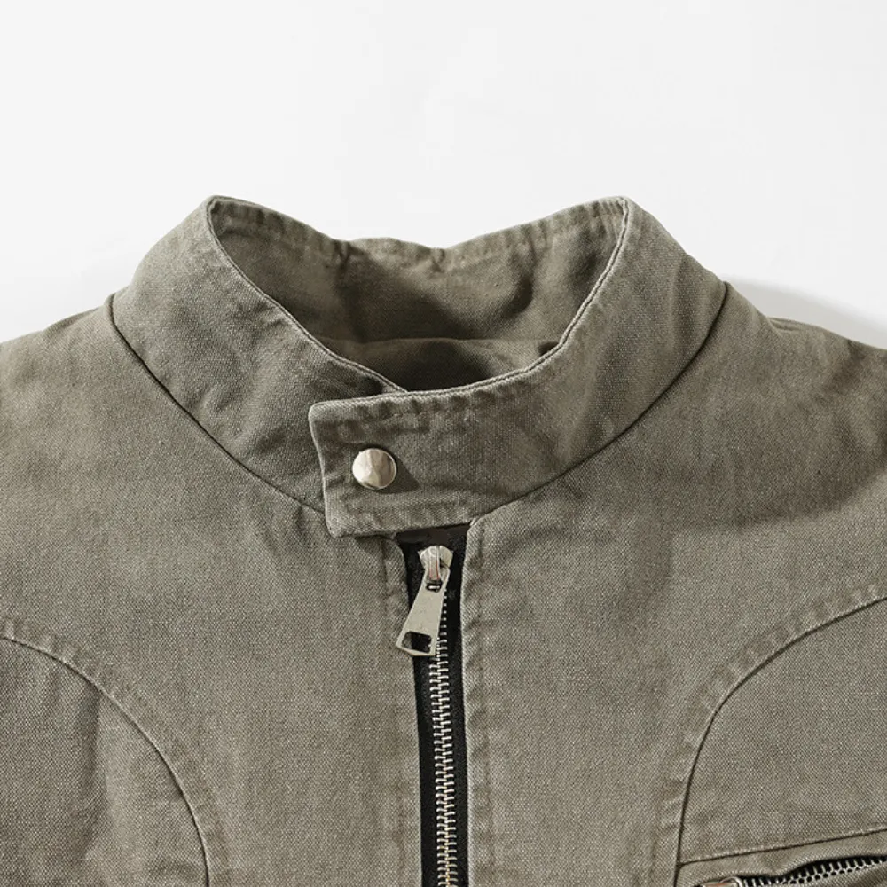 “Heavy duty washed canvas American” Jacket