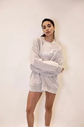 In My Element Mist Beige Sweatshirt