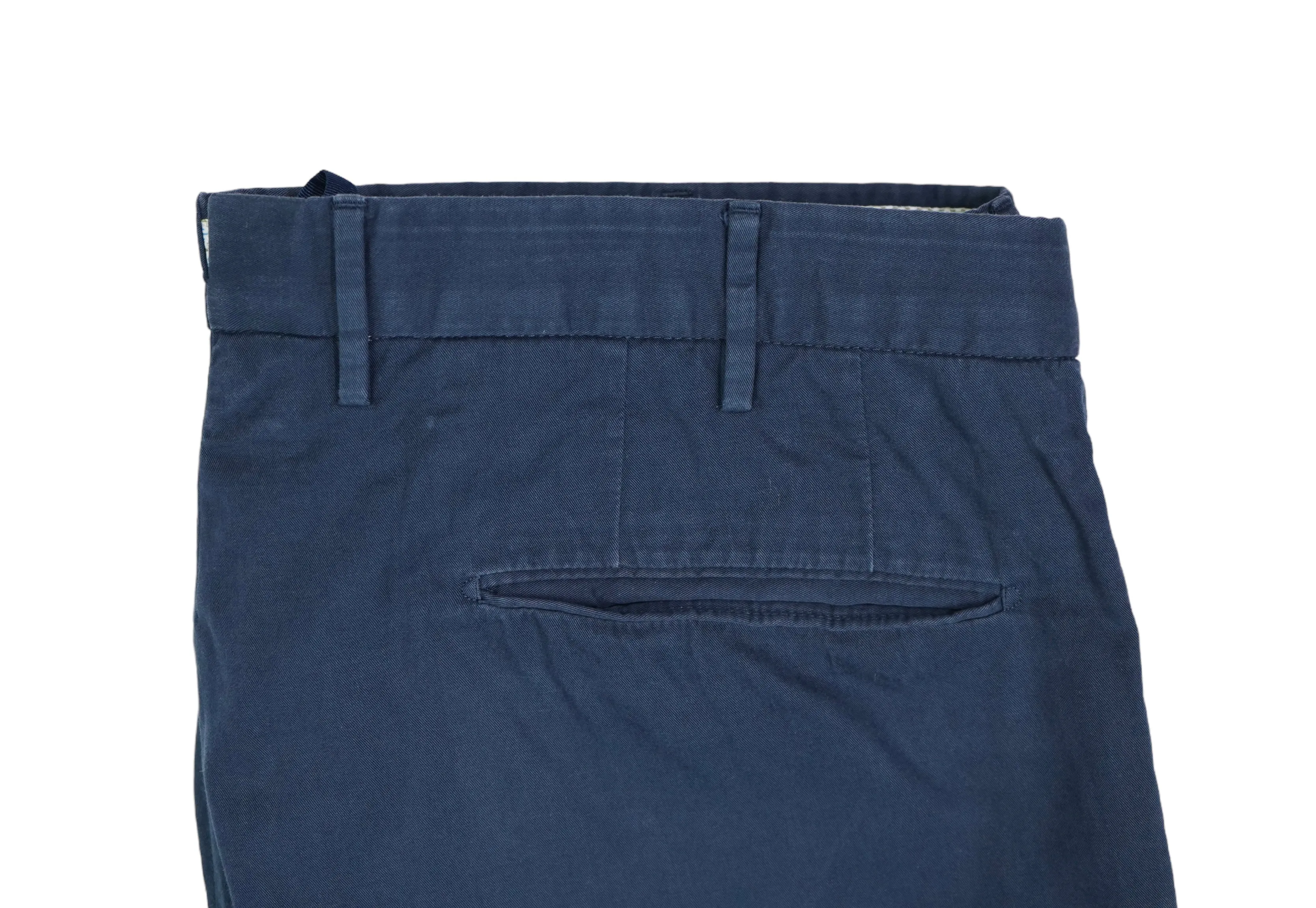 Incotex - Navy Mid Rise Cotton Chinos 52