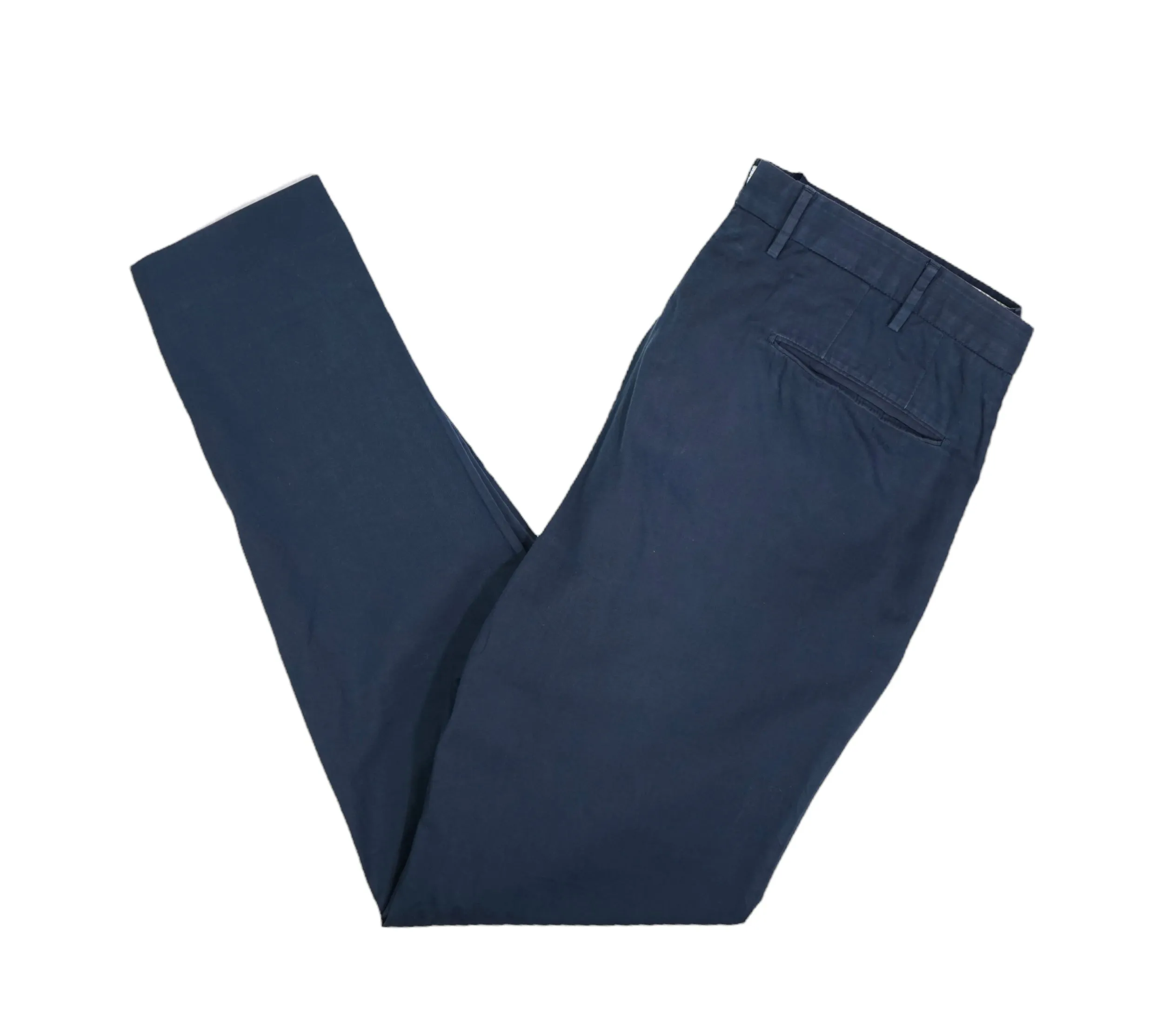 Incotex - Navy Mid Rise Cotton Chinos 52