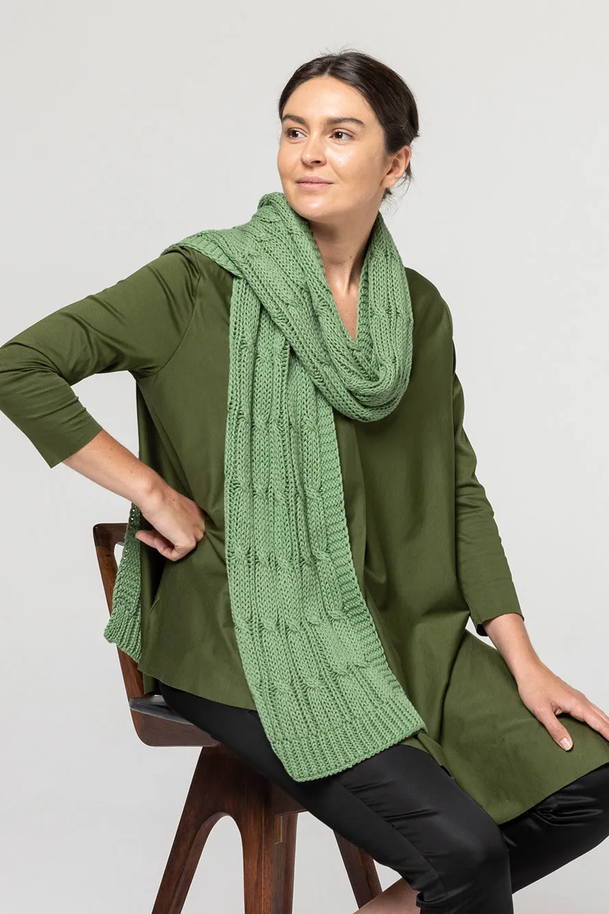 Indus | Chunky Cable Knit Scarf
