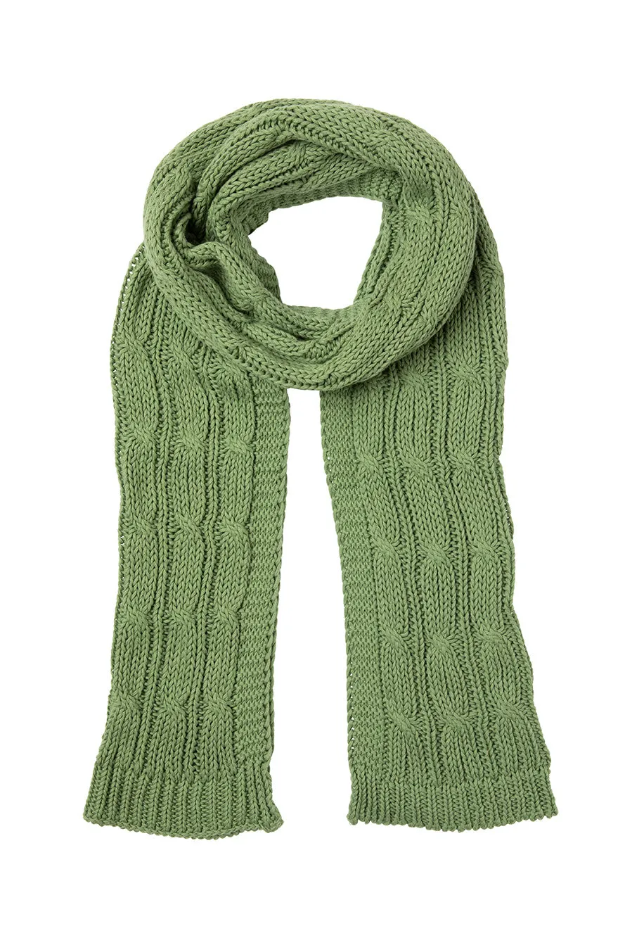 Indus | Chunky Cable Knit Scarf