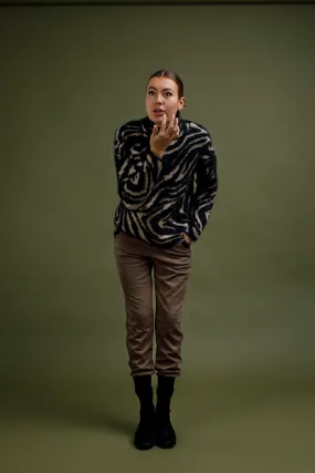 Inzagi - Kenya Roll Neck Knit Black