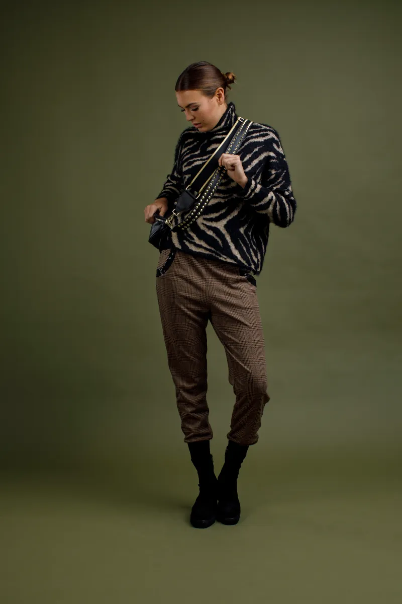 Inzagi - Kenya Roll Neck Knit Black
