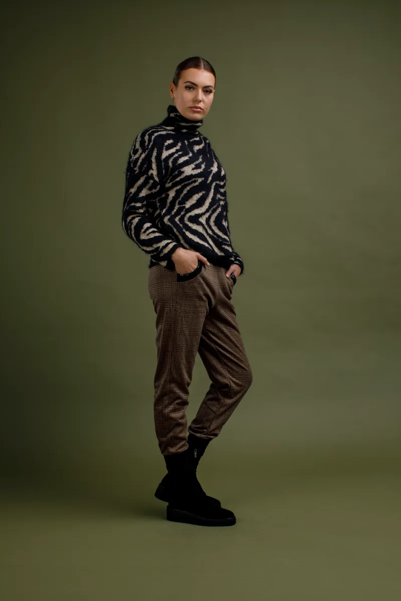 Inzagi - Kenya Roll Neck Knit Black