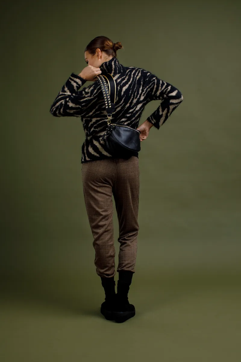 Inzagi - Kenya Roll Neck Knit Black