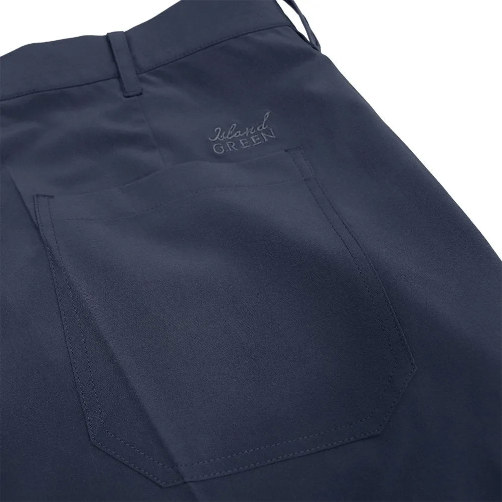 Island Green Tour Tapered Stretch Trousers - Dark Navy