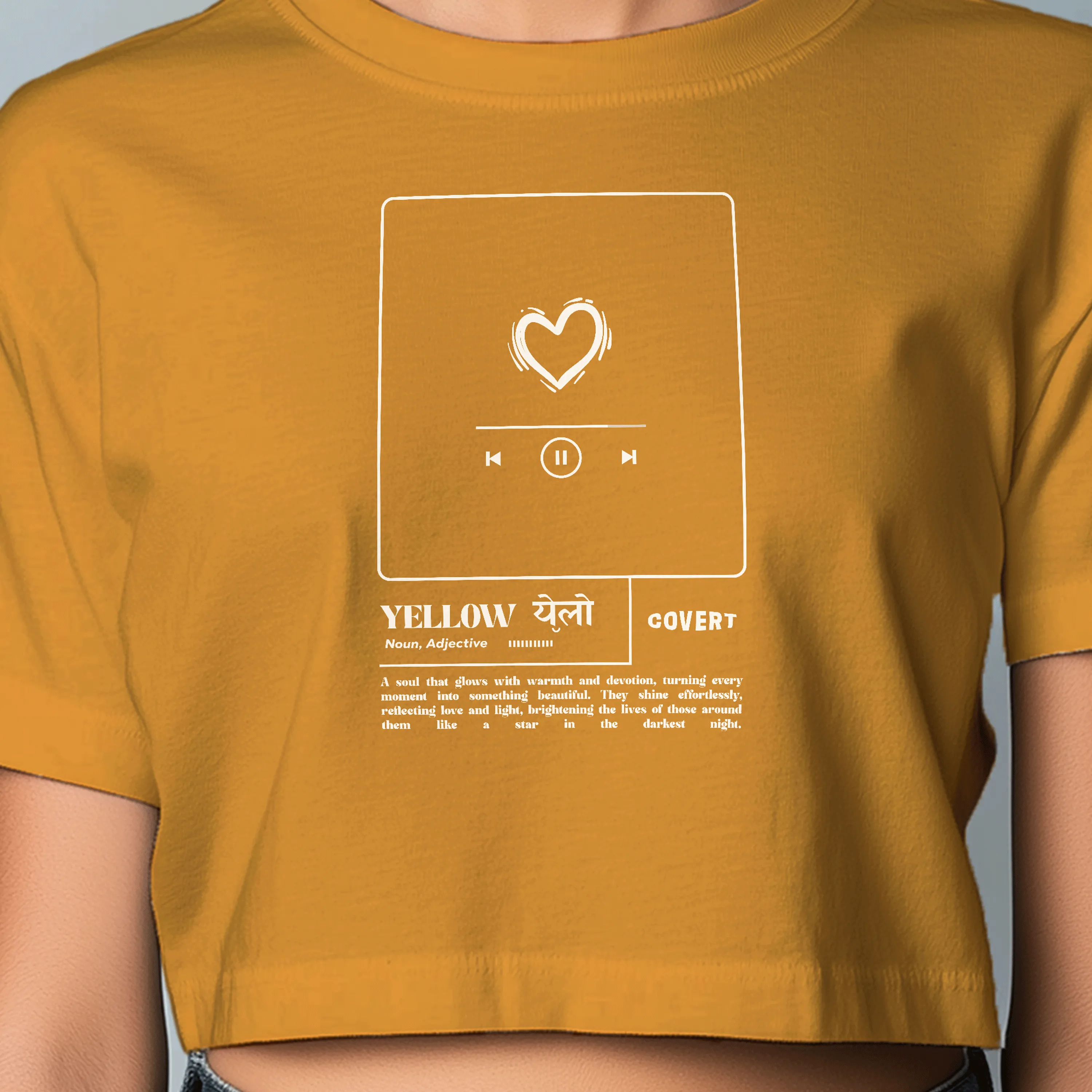 'It Was All Yellow' Crop Top