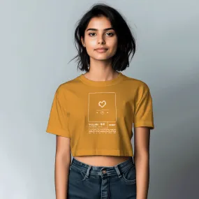 'It Was All Yellow' Crop Top