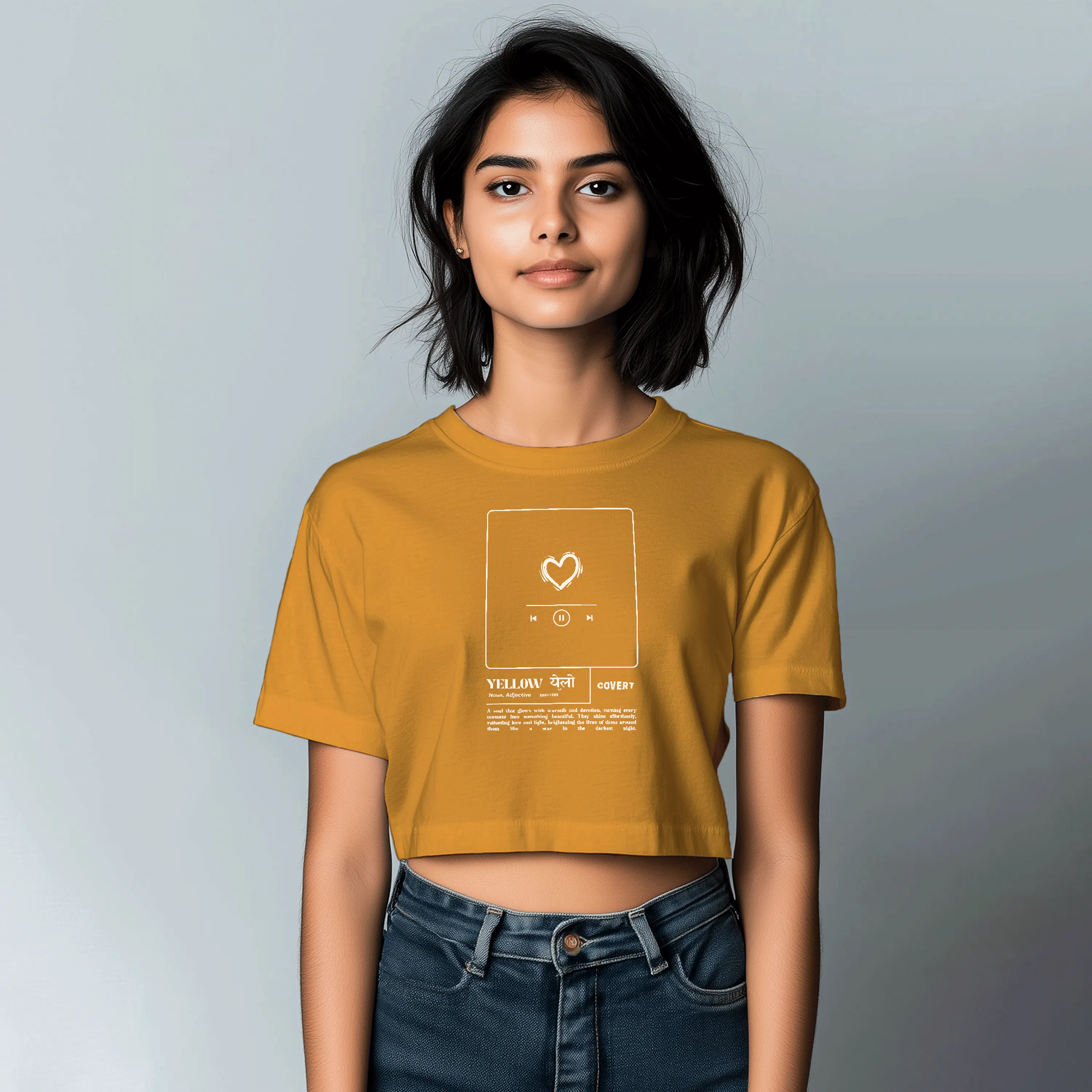 'It Was All Yellow' Crop Top