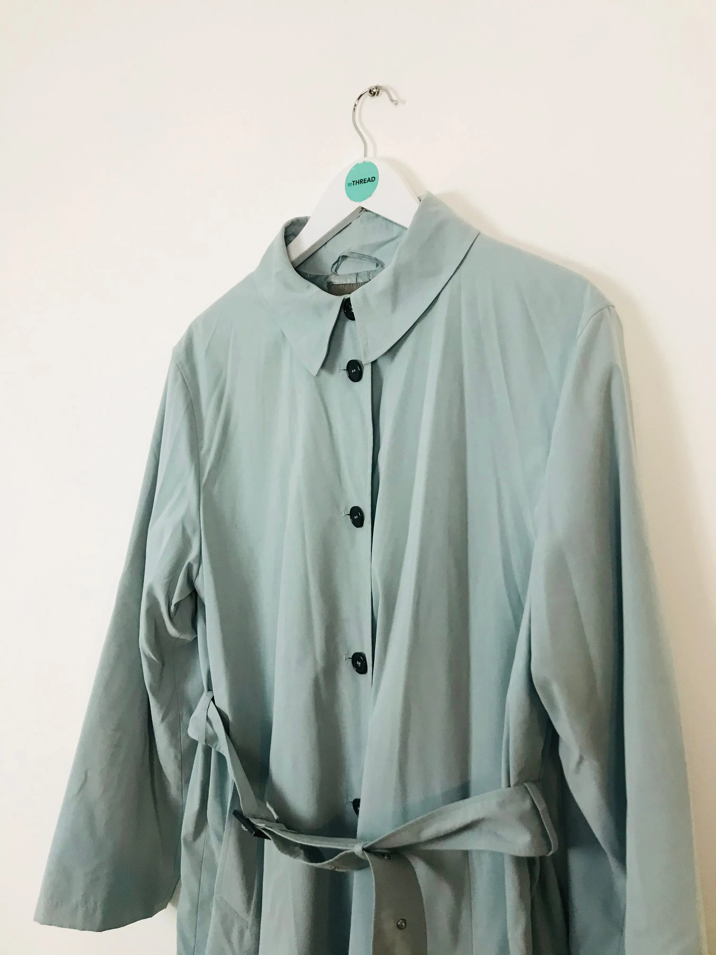 Jaeger Women’s Trench Coat | UK 14 | Blue