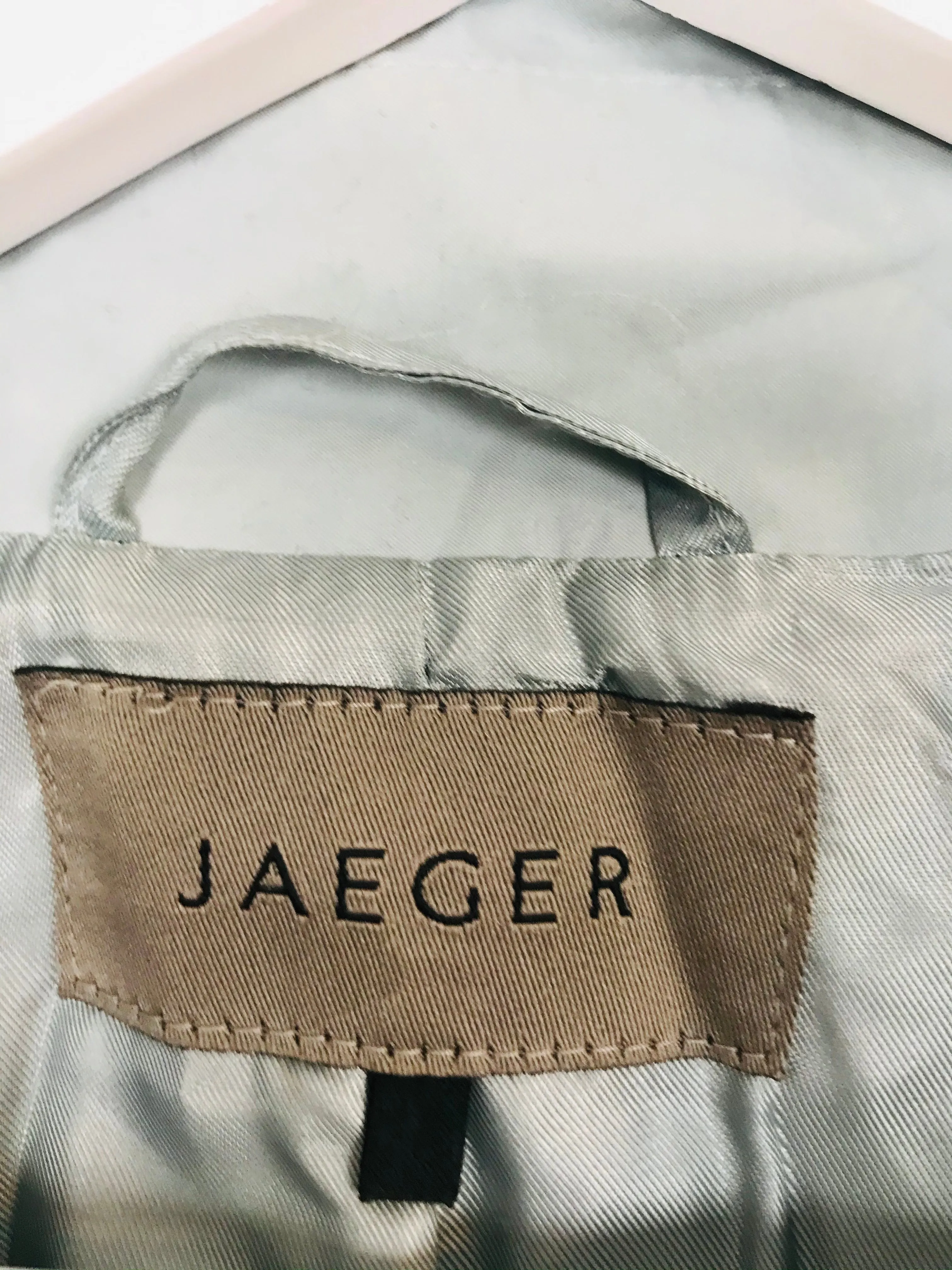 Jaeger Women’s Trench Coat | UK 14 | Blue