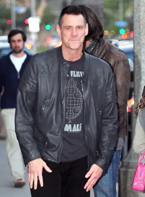 JIM CARREY | LEATHER JACKET