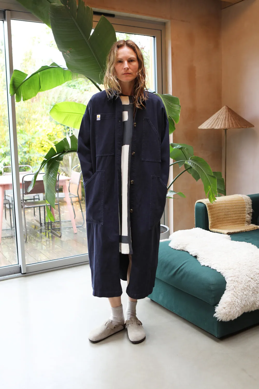 L F Markey Emery Trench Navy
