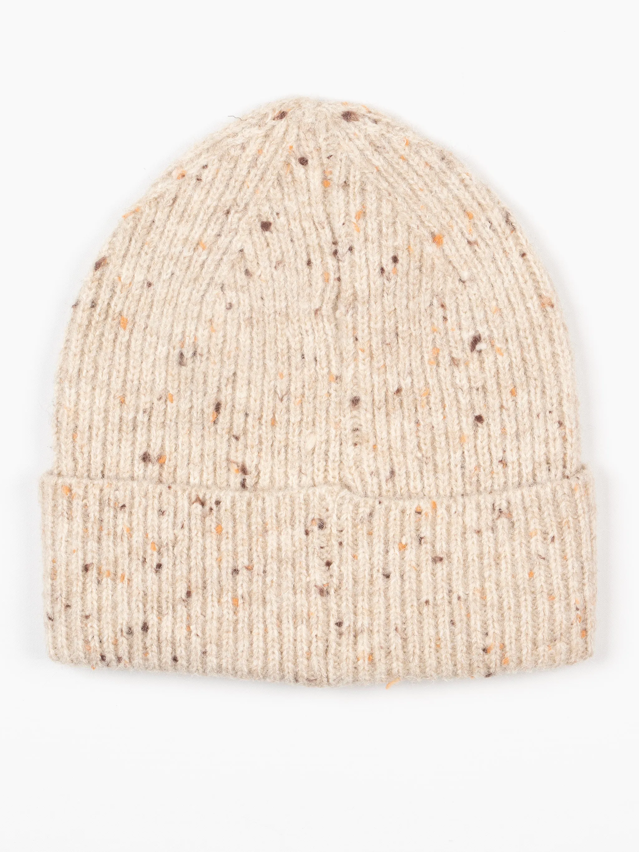 Lainey Beanie Hat - Cream, Marl Knit
