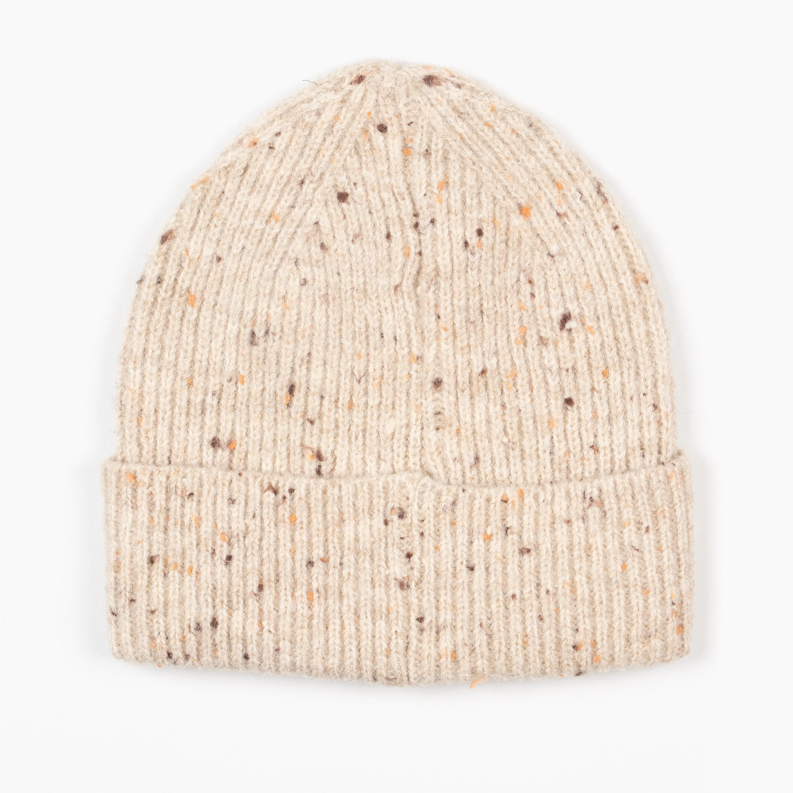 Lainey Beanie Hat - Cream, Marl Knit