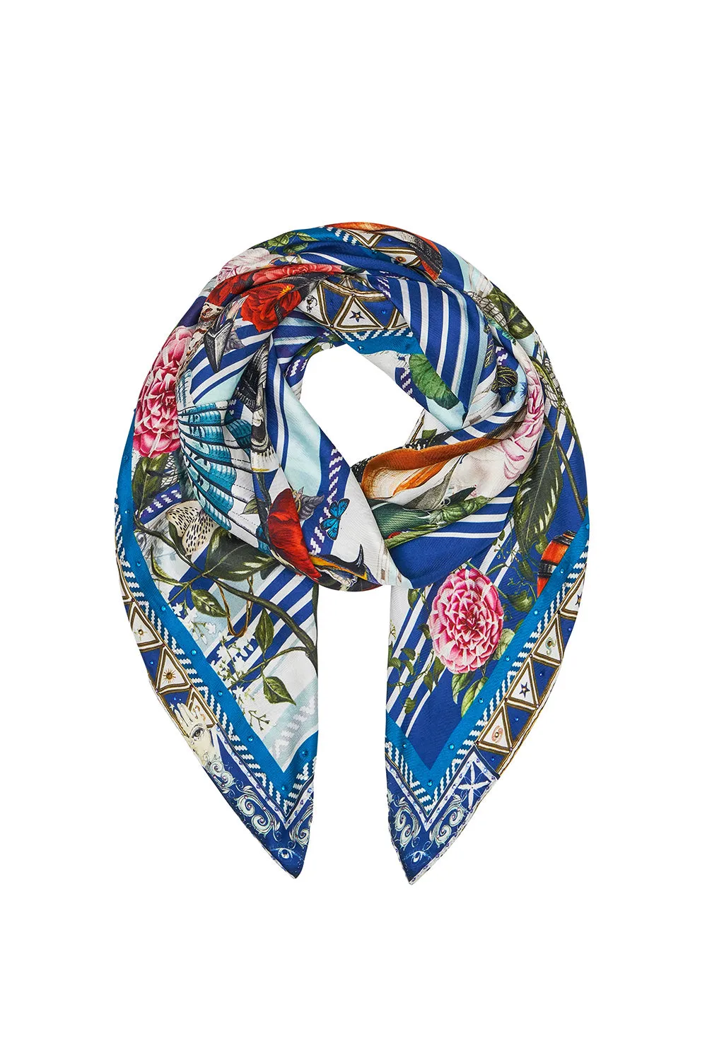 LARGE SQUARE SCARF SOLIS HEART