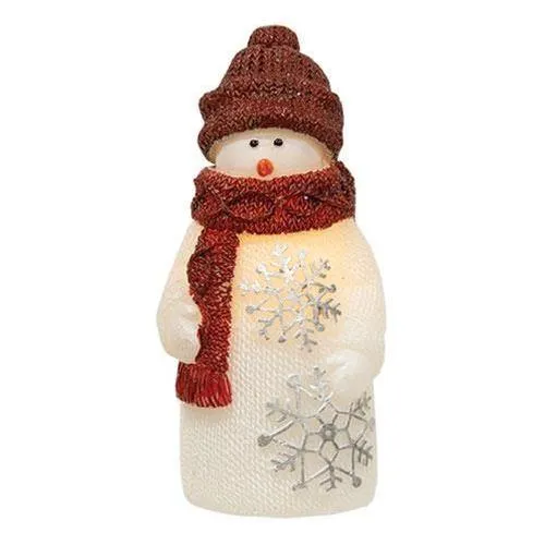 LED Flicker Snowman Figure