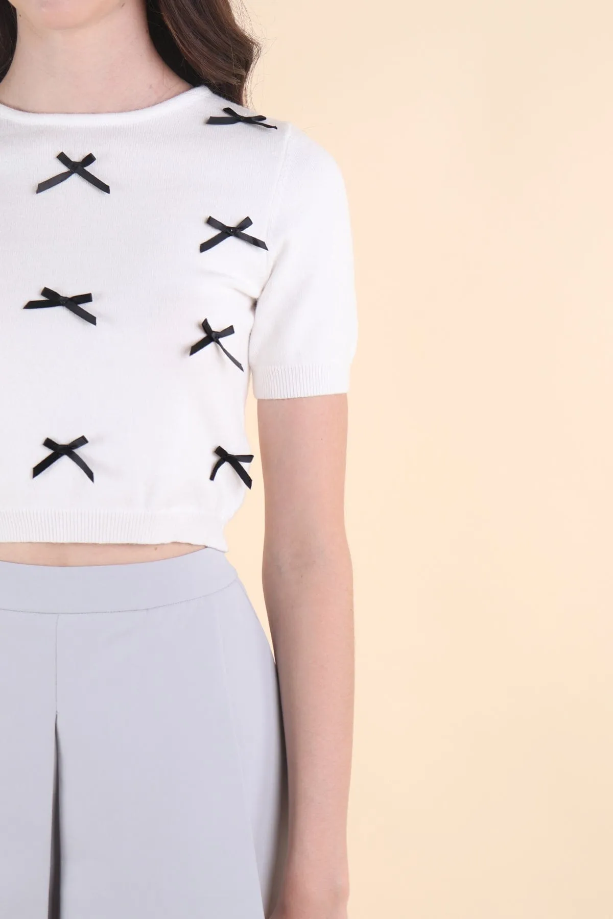 LES LEA KNIT TOP IN WHITE
