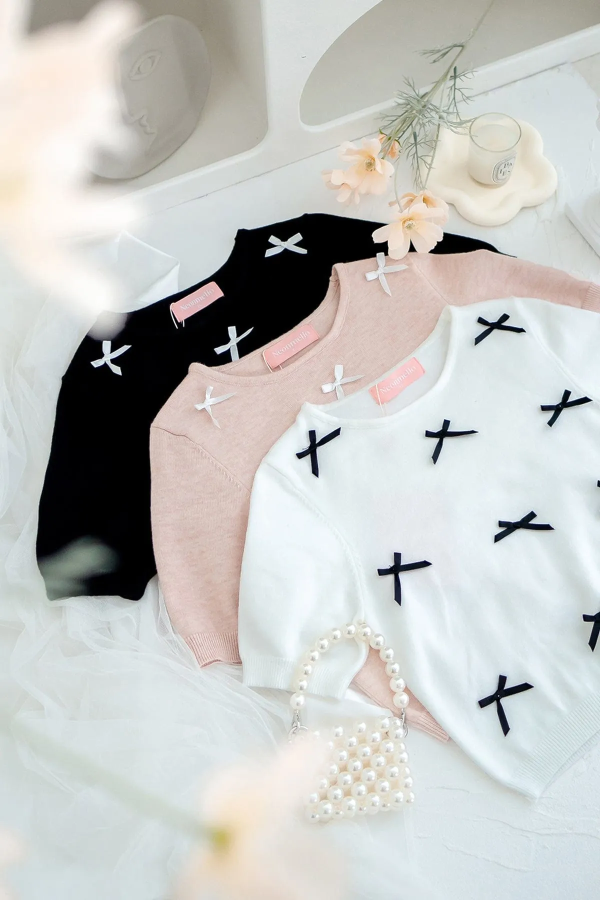 LES LEA KNIT TOP IN WHITE