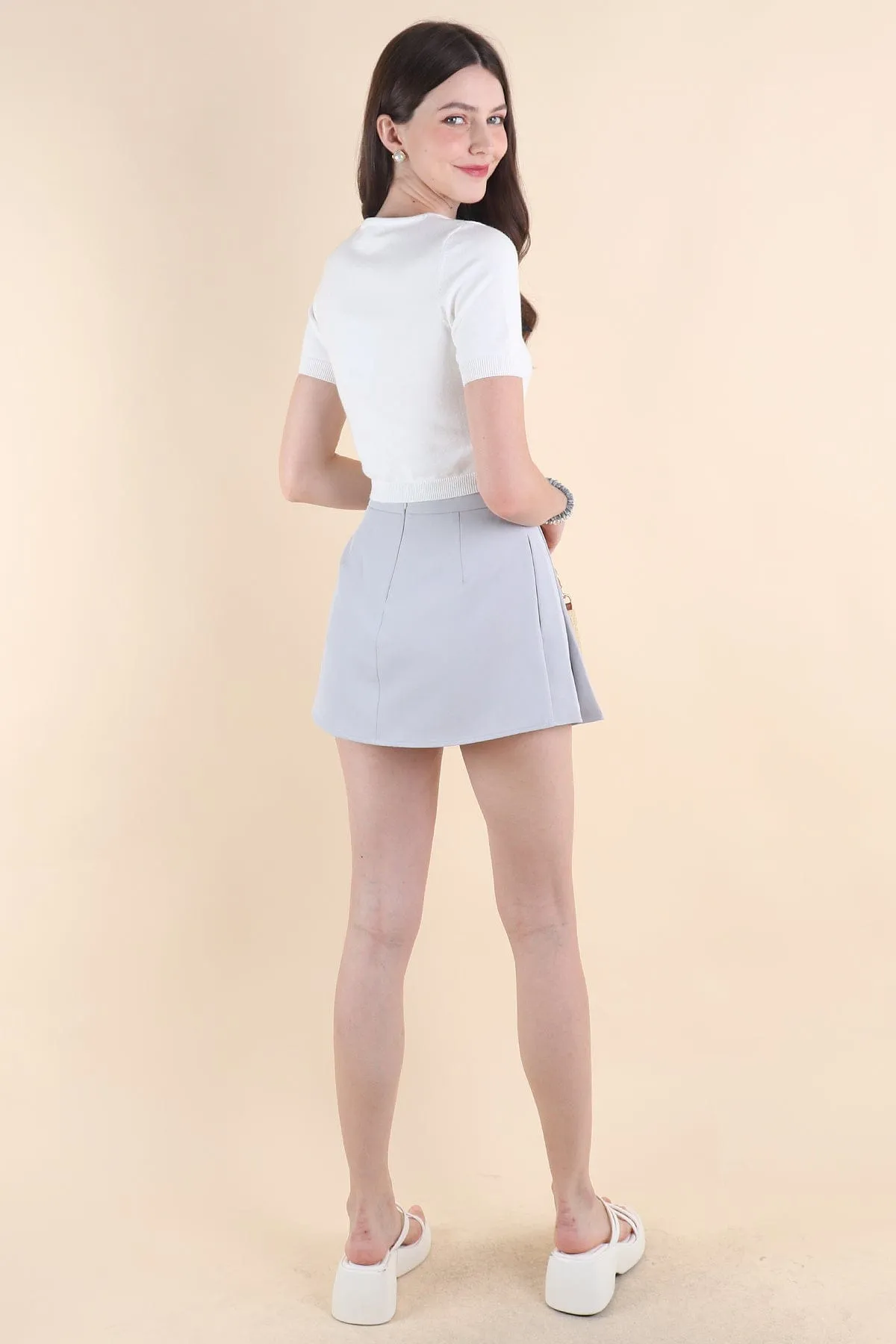 LES LEA KNIT TOP IN WHITE