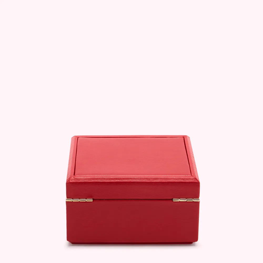 LULU RED TIERED LUXURY JEWELLERY BOX