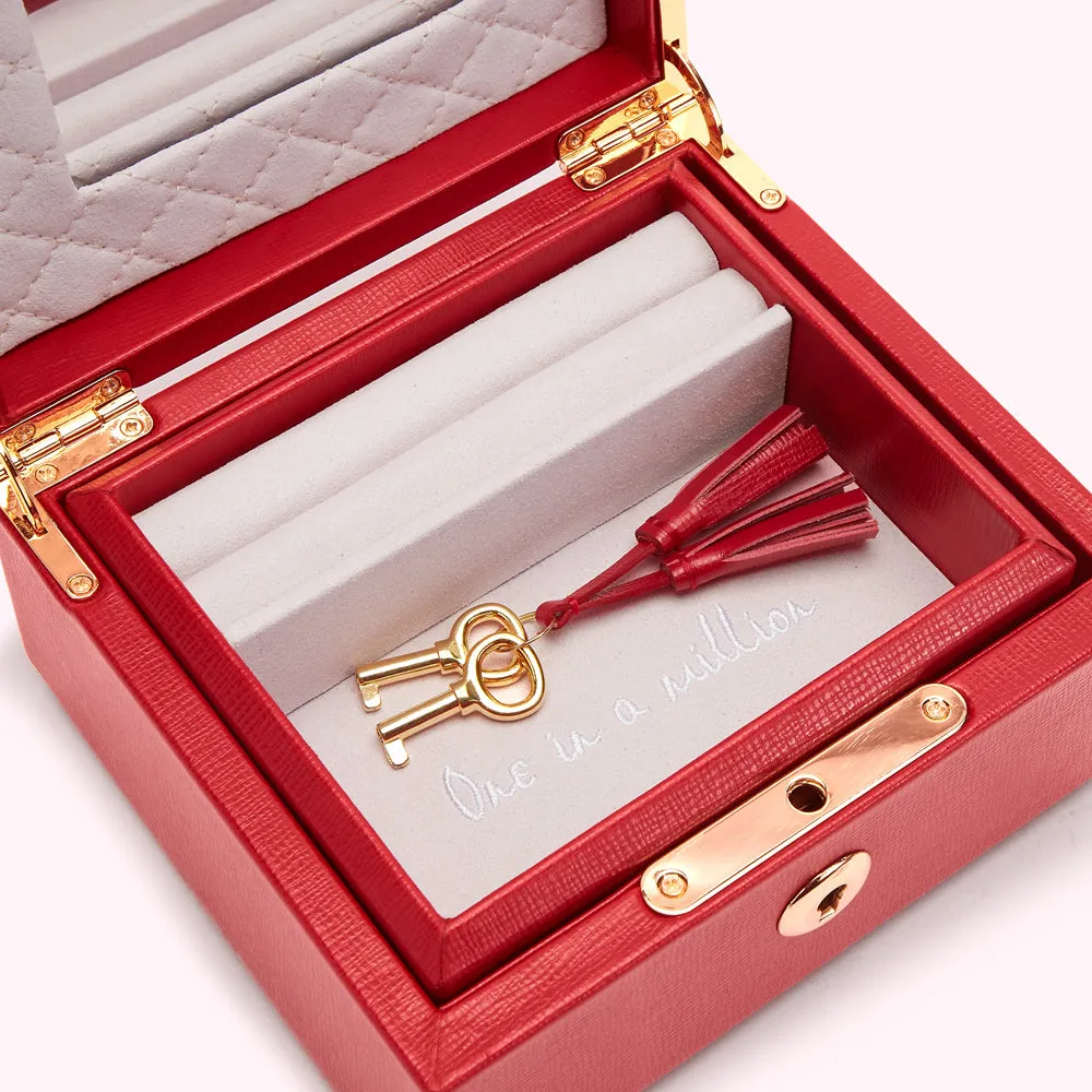 LULU RED TIERED LUXURY JEWELLERY BOX
