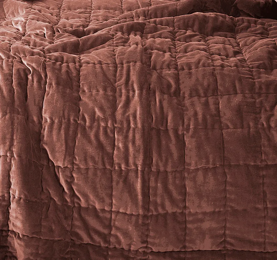 Luxury Velvet Coverlet Clove