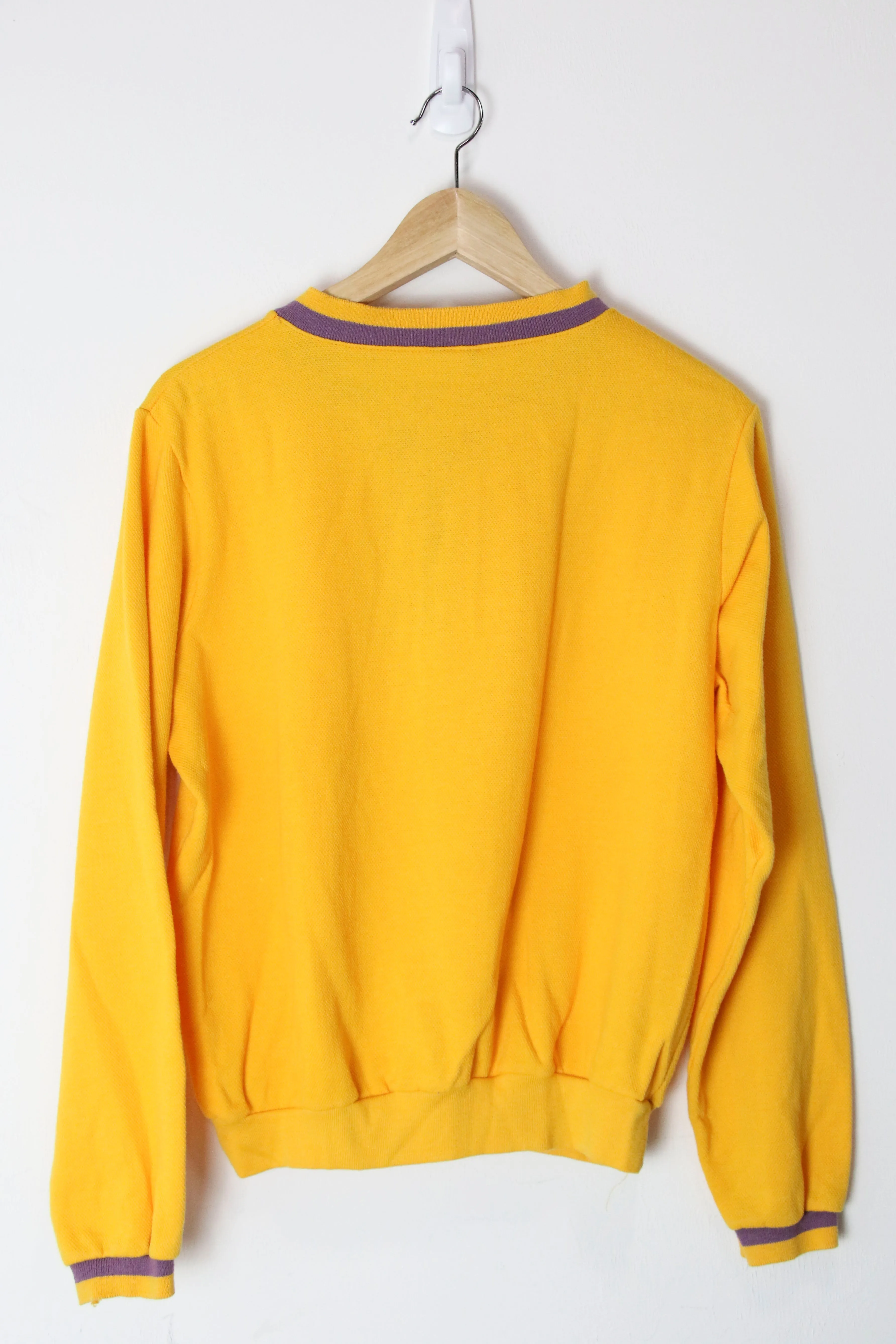 [M] Yellow Purple Sweatshirt