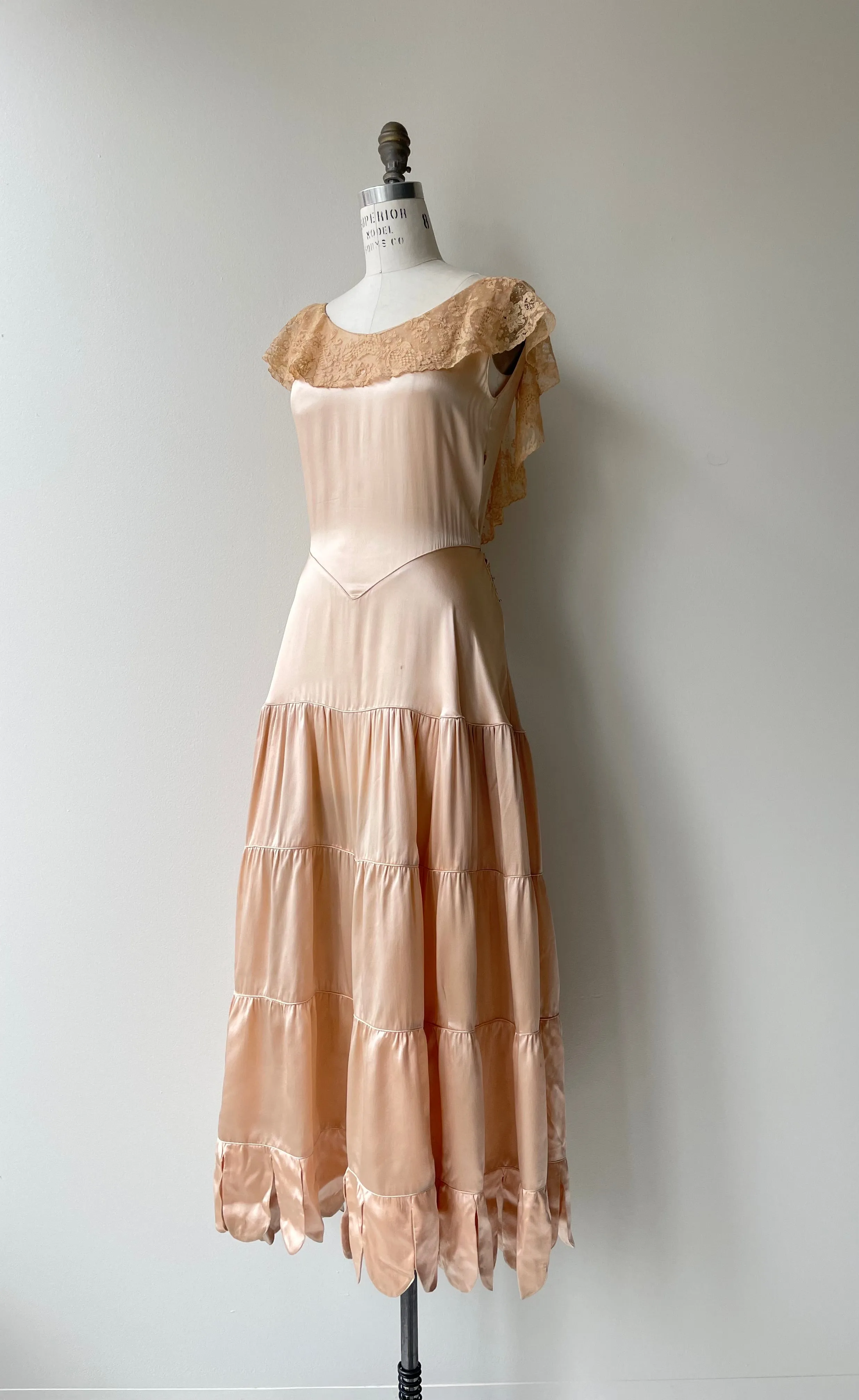 Madrileña Silk Dress | 1930s