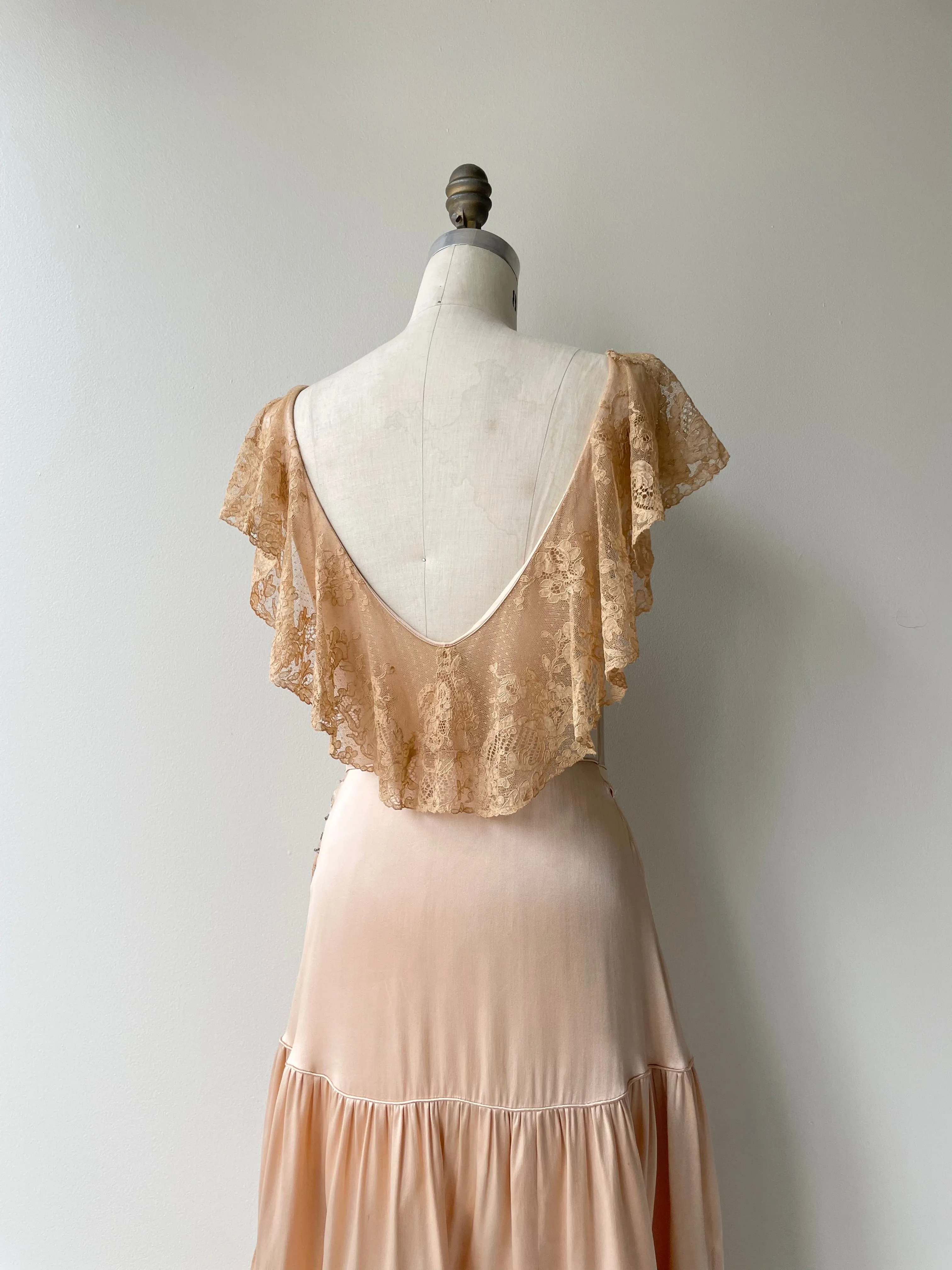 Madrileña Silk Dress | 1930s
