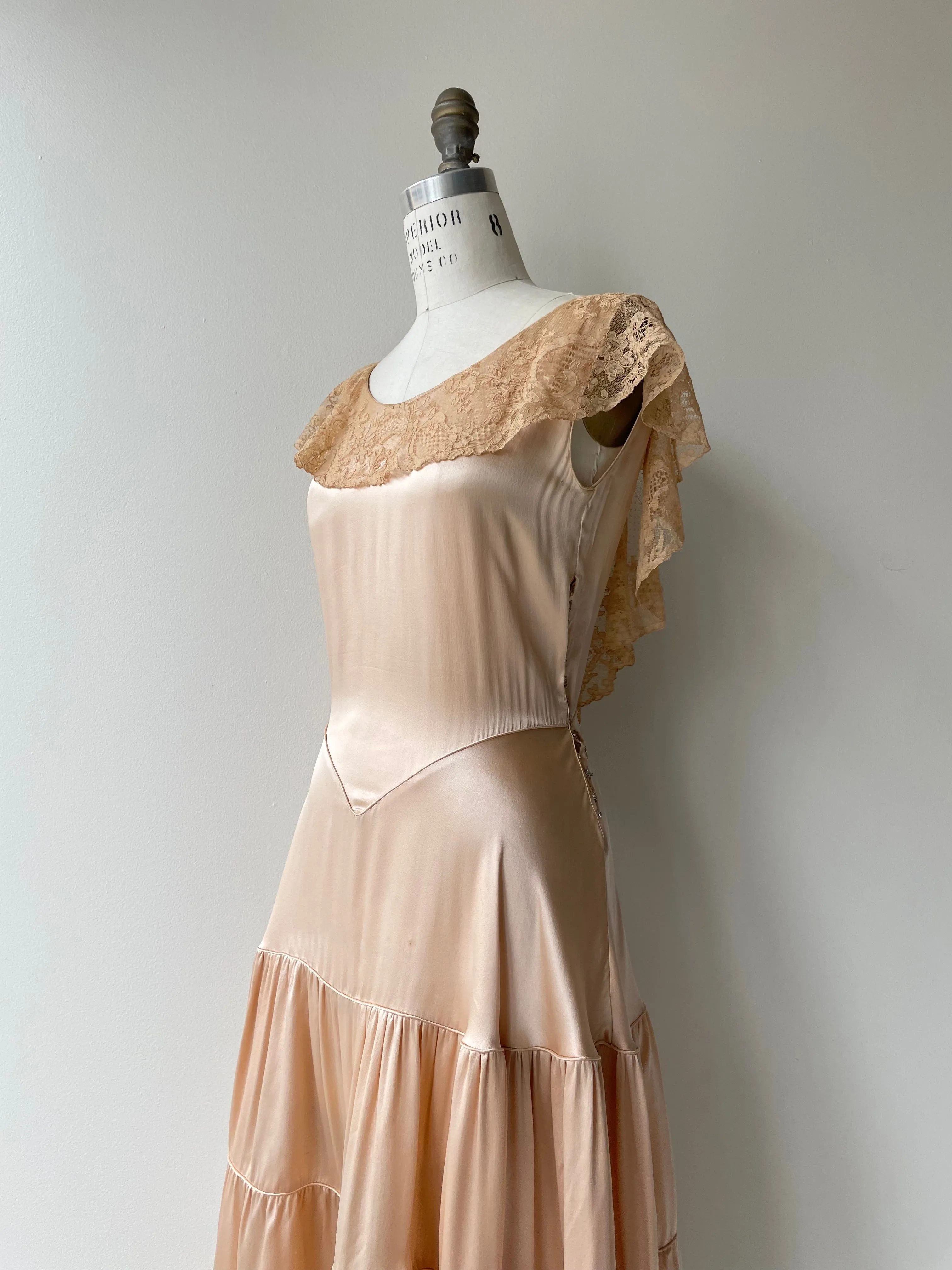 Madrileña Silk Dress | 1930s