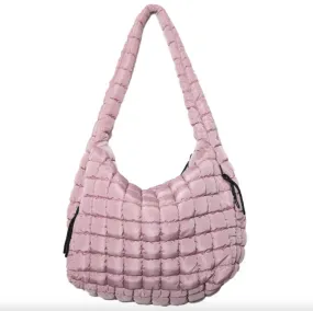 Mauve Oversized Hobo Tote