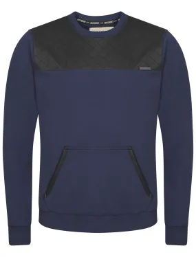 Mens Dissident Gardener Sweatshirt in Midnight Blue